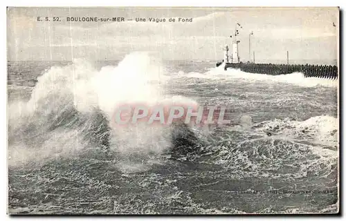 Ansichtskarte AK Boulogne sur Mer Une Vague de Fond