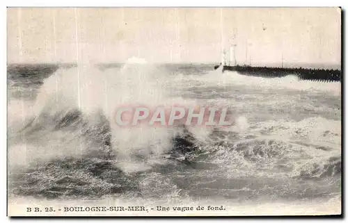 Ansichtskarte AK Boulogne sur Mer Une Vague de Fond