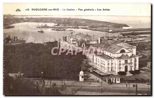 Cartes postales Boulogne sur Mer La Casino Vue Generale