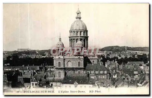 Ansichtskarte AK Boulogne sur Mer L Eglise Notre Dame