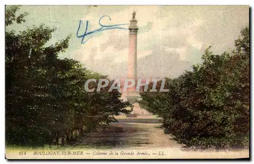 Cartes postales Boulogne sur Mer La Colonne de la Grande Armee