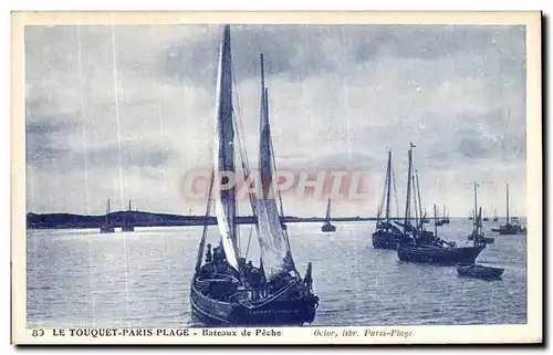 Ansichtskarte AK La Touquet Paris Plage Bateaux de Peche