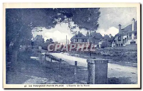 Cartes postales La Touquet Paris Plage L Entree de la Foret