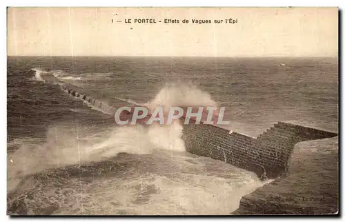 Cartes postales Le Portel Effets de Vagues sur l Epl