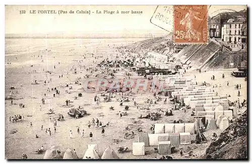 Cartes postales Le Portel La Plage a Mer Basse