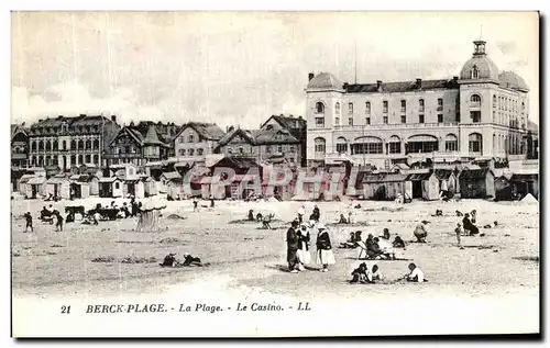 Cartes postales Berck Plage La Plage Le Casino