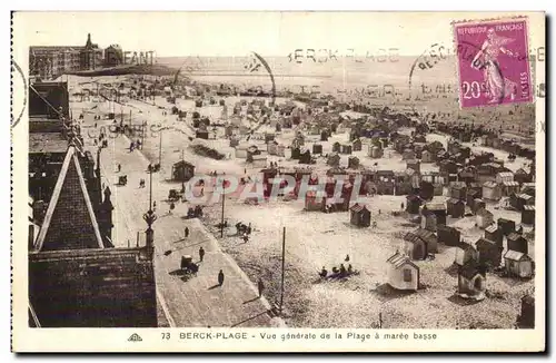 Cartes postales Berck Plage Vue Generale de la Plage