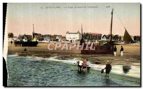 Cartes postales Berck Plage La Plage le Casino et l Esplanade
