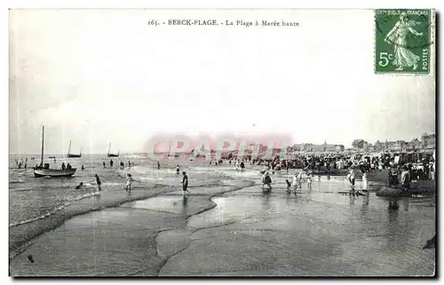 Cartes postales Berck Plage La Plage a Maree haute