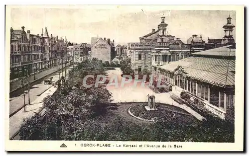 Cartes postales Berck Plage La Kursaal et l Avenue de la Gare