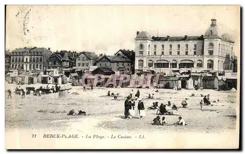 Cartes postales Berck Plage La Plage Le Casino