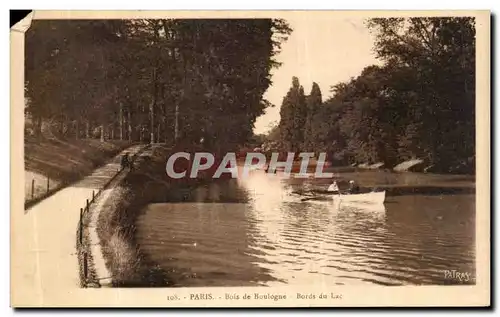 Ansichtskarte AK Paris Bois de Boulogne Bords du Lac