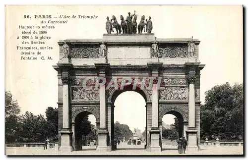 Cartes postales Paris L Arc deTriomphe du Carrousel