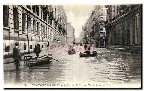 Ansichtskarte AK Paris Inondations de Rue De Lille