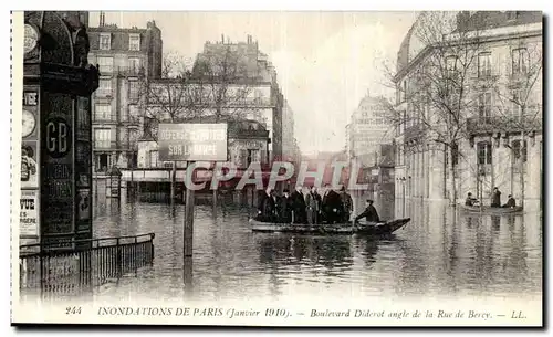 Ansichtskarte AK Paris Inondations Boulevard Diderot angle de la rue de Bercy