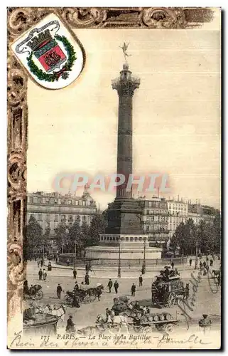 Cartes postales Paris La Place de la Bastille