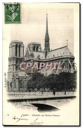 Cartes postales Paris Notre Dame Abside