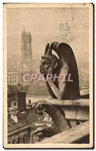 Cartes postales Paris Notre Dame Chimere Le stryge