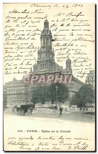 Cartes postales Paris Eglise de La Trintite