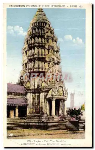 Ansichtskarte AK Paris Exposition Coloniale Internationale 1931 Angkor Vat Tour Nord Est