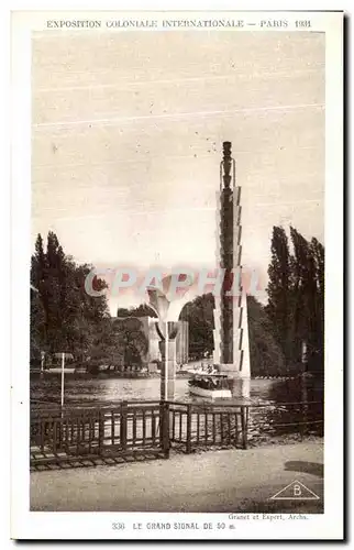 Ansichtskarte AK Paris Exposition coloniale internationale 1931 Grande Signal De 50m