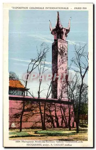 Cartes postales Exposition Coloniale Internationale Paris 1931 Madagascar Aloalo des Bucranes