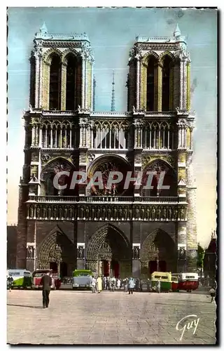 Cartes postales moderne Paris Et Ses Merveilles Facude de la Cathedrale Notre Dame