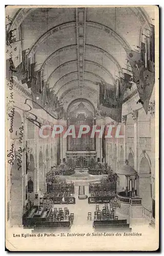 Cartes postales Les Eglise de Paris Interieur de Saint Louis des Invalides