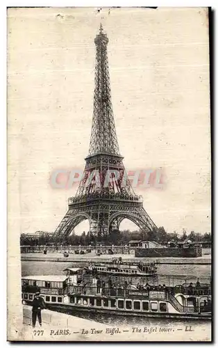 Ansichtskarte AK Paris La Tour Eiffel Peniche