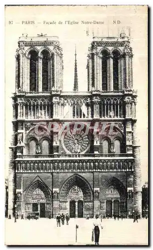 Ansichtskarte AK Paris Facade de l Eglise Notre Dame