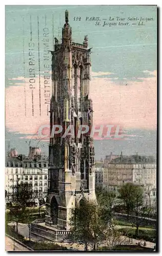 Cartes postales Paris Tour St Jacques