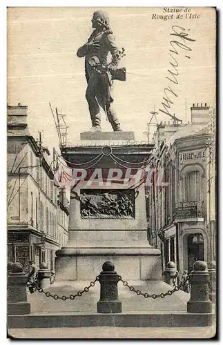 Cartes postales Paris Statue de rouget de l isle