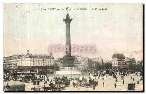 Cartes postales Paris Place de la Bastille