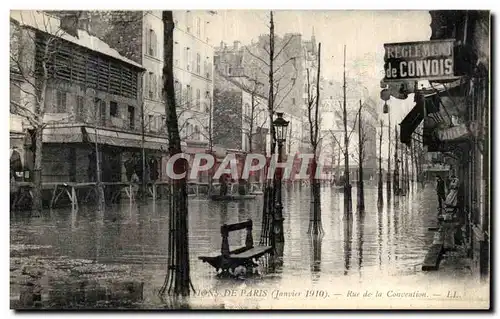 Cartes postales Inondations de Paris Rue de la Convention