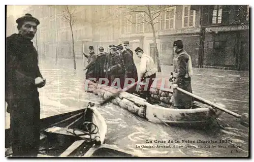 Cartes postales La Crue de la Seine Janvier La General Armand