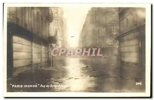 Cartes postales Paris Inonde Rue De Bellechasse