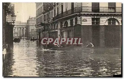 Cartes postales Paris Inondation Rue de Bourgogne