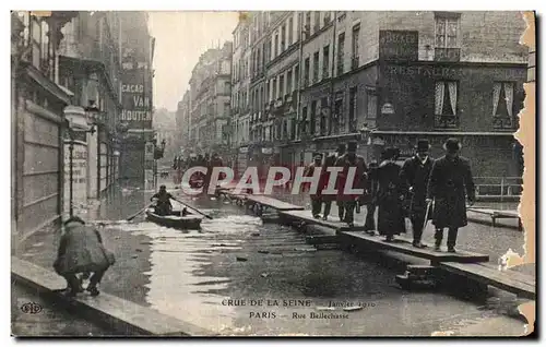 Cartes postales Paris Rue Bellechasse Crue De La Seine