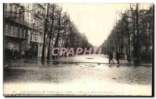 Ansichtskarte AK Paris Passerelle Boulevard Haussmann