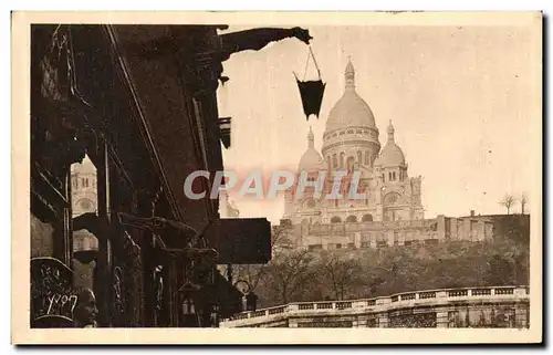 Cartes postales Paris Le Sacre Coeur vu de la rue Steinkerque