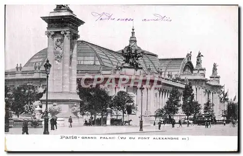 Ansichtskarte AK Paris Grand Palais Vue du pont Alexandre III