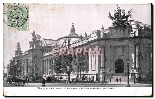 Cartes postales Paris Le Grand Palais Vu Des Champs Elysees