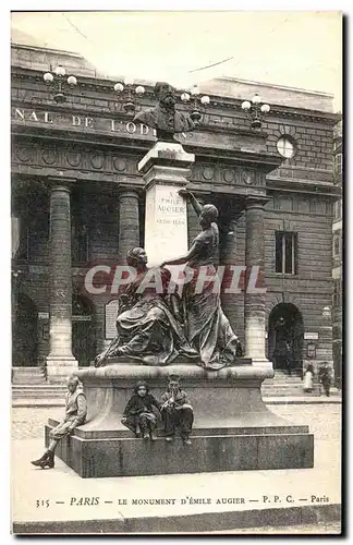 Ansichtskarte AK Paris Le Monument D Emile Augier Enfants