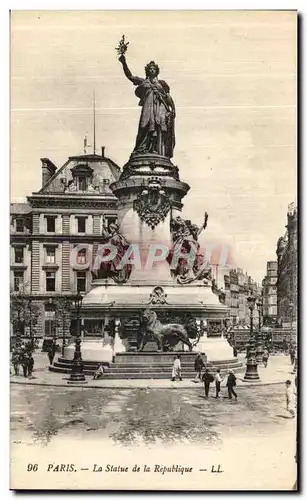 Ansichtskarte AK Paris Statue de La Republique Lion