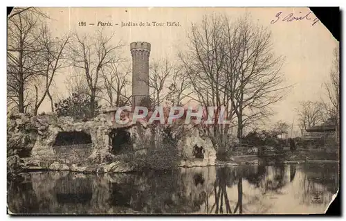 Cartes postales Paris Jardins de la Tour Eiffel