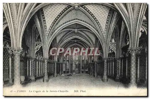 Ansichtskarte AK Paris La Crypte de la Sainte Chapelle