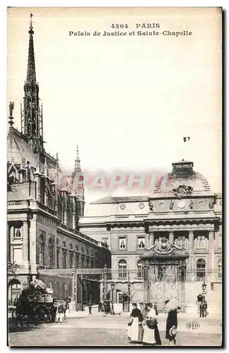 Ansichtskarte AK Paris Palais de Justice et Sainte Chapelle