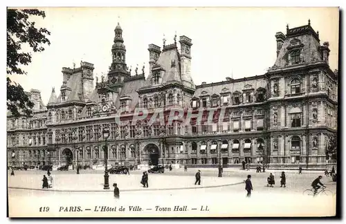 Cartes postales Paris L Hotel De Ville