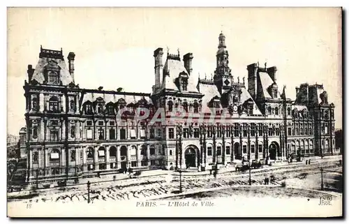 Cartes postales Paris L Hotel De Ville