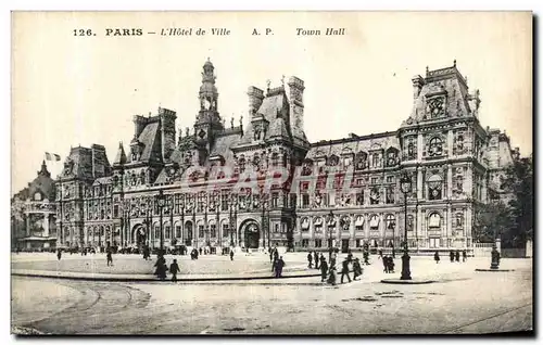 Cartes postales Paris L Hotel De Ville